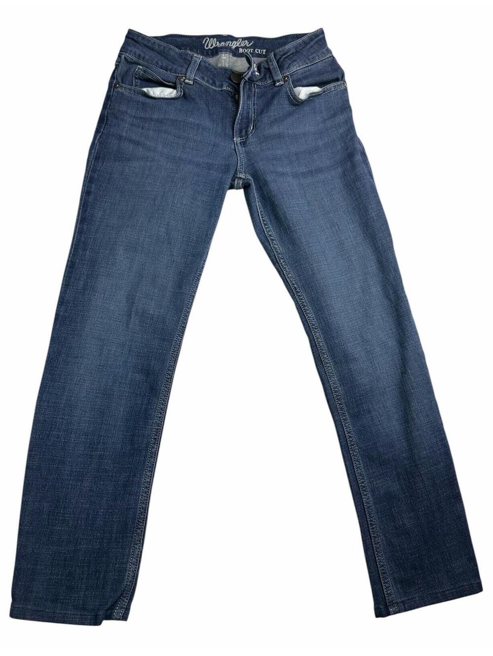 Wrangler Women’s Straight Jeans - Size 3 x 34 - Mid/High Rise 8884-13 ✨